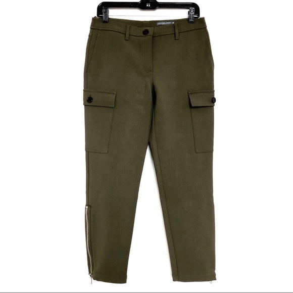 Alexander McQueen stretch khaki wool pants NWOT - Picture 2 of 8